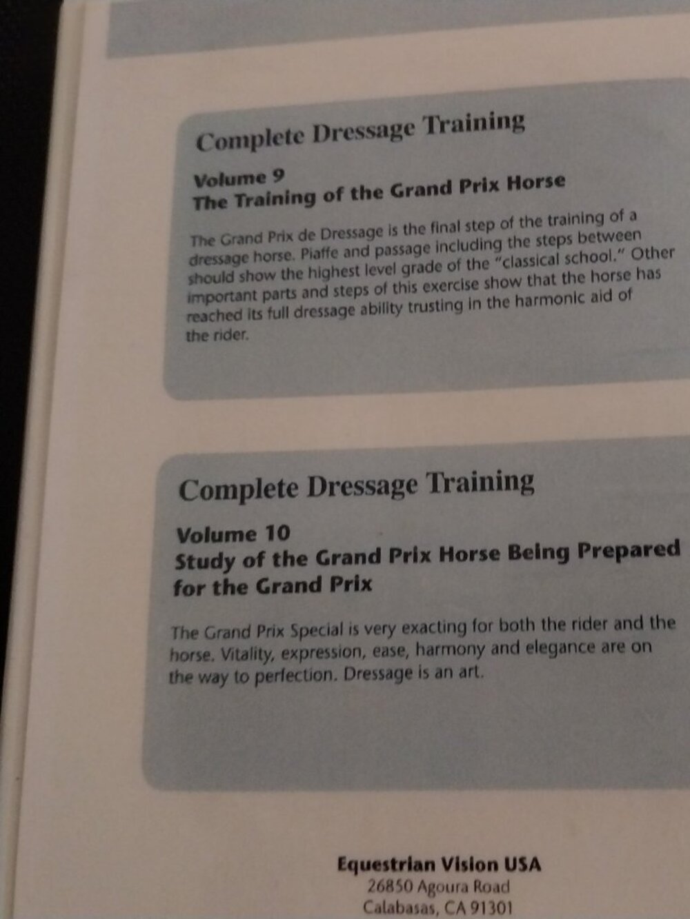 COMPLETE DRESSAGE TRAINING by DR. REINER KLIMKE 10 VOLUME 5 DVD SET - Picture 11 of 14